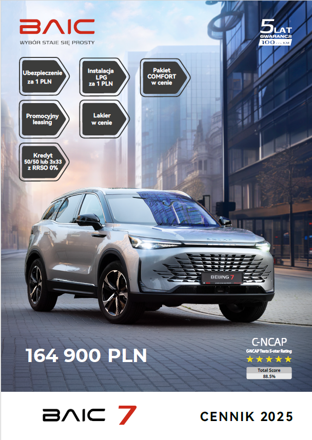 cennik BAIC 7